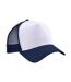 Casquette Trucker Adulte Bleu Marine Blanc Beechfield-1