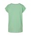 T-shirt Femme Vert Pâle Build Your Brand-2