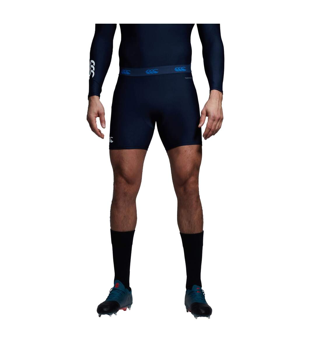 Mens Thermoreg Training Base Layer Shorts Navy Canterbury-4