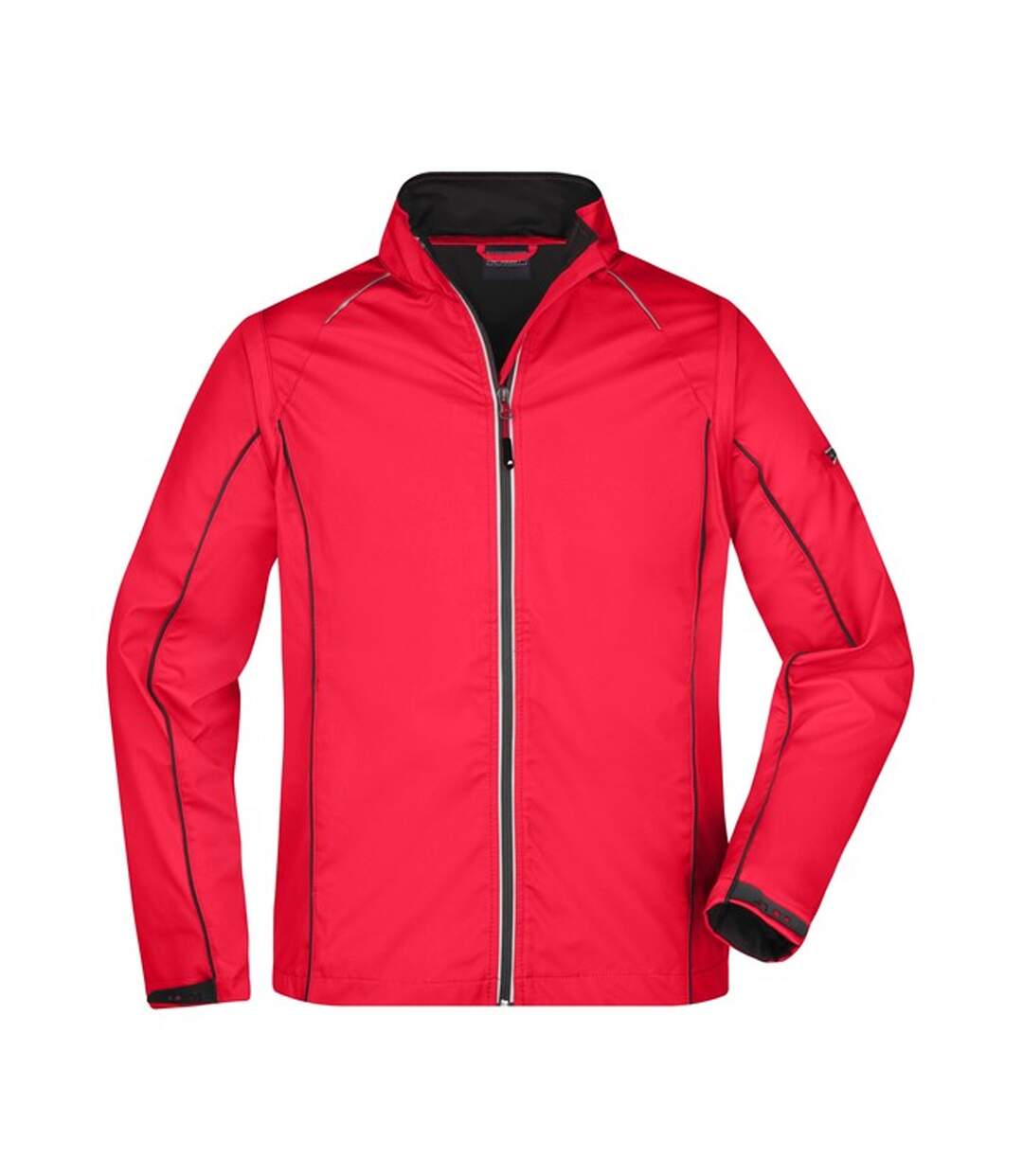 Veste Softshell Homme Rouge Noir James And Nicholson-1
