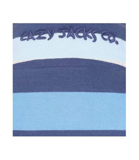 Sweat Motif/style Rayé Femme Bleu Hivernal Lazy Jacks