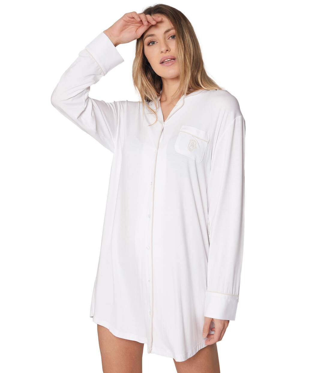 Chemise de nuit manches longues Night Soft Admas-1