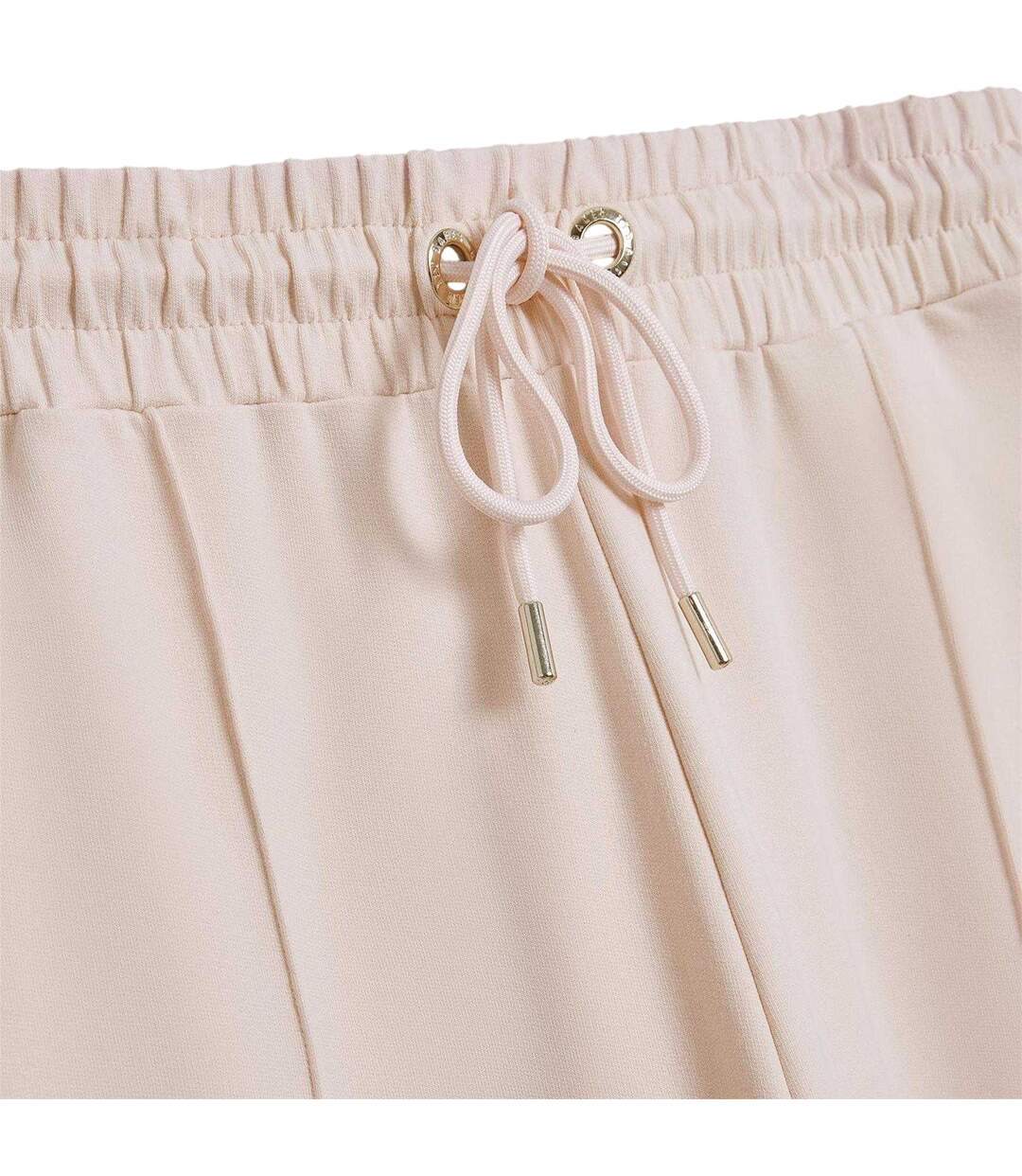 Womens/ladies Pintuck Straight Leg Joggers Pink Ted Baker-4