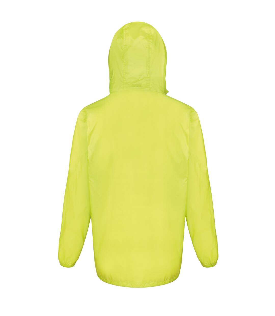 Mens lightweight packaway jacket lime/royal blue Result