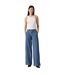 Womens/ladies Big Yikes Wide Leg Chinos Blue Levis-4