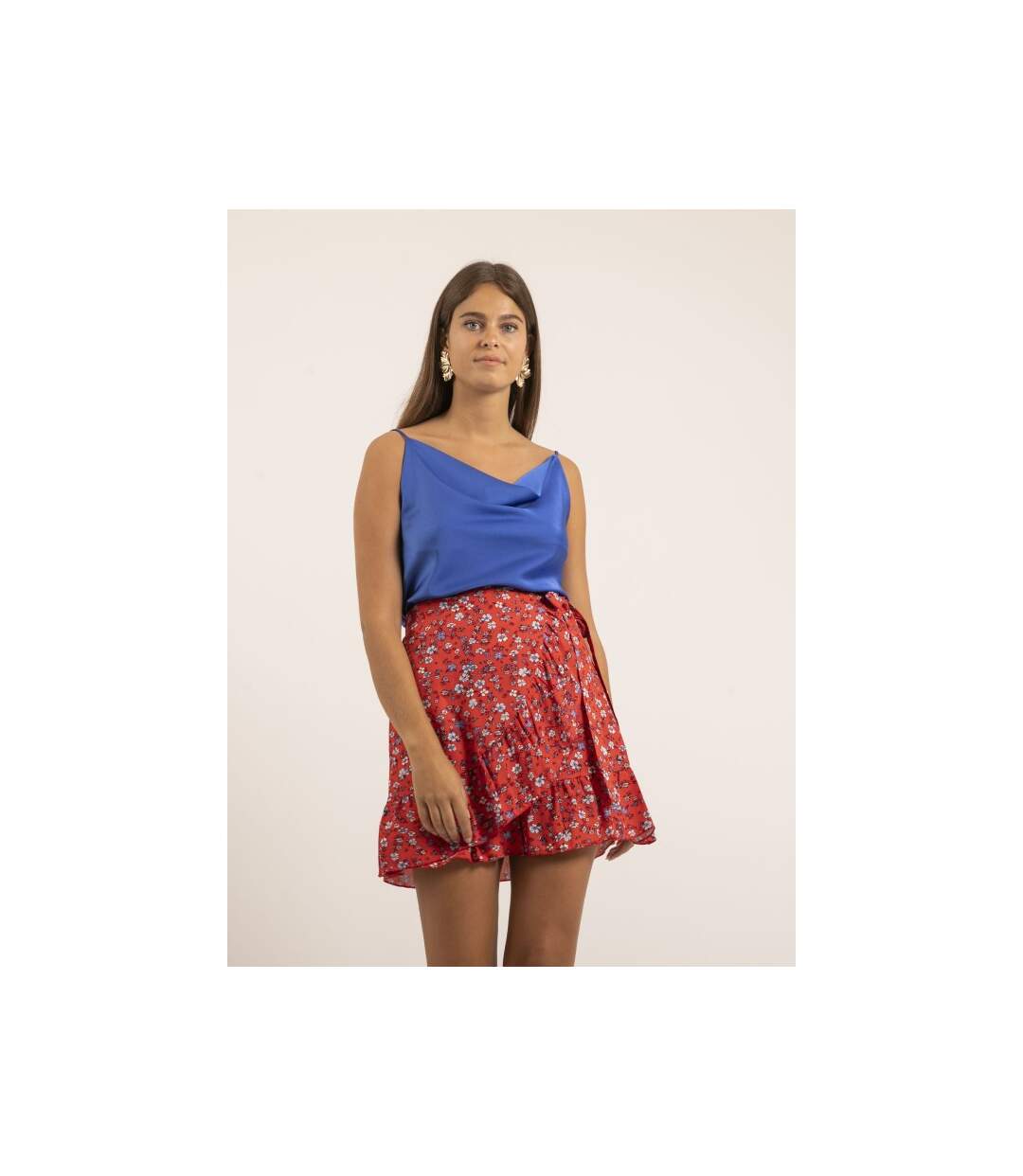 Jupe courte motifs XERES - Dona X Lisa-1