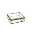 Lot de 2 Boîtes à Bijoux en Verre Stylish 18cm Or-3