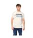 Mens Chevin T-shirt Off White Crosshatch-1
