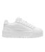 Womens/ladies Ii Jr Low Top Platform Trainers White Puma-1