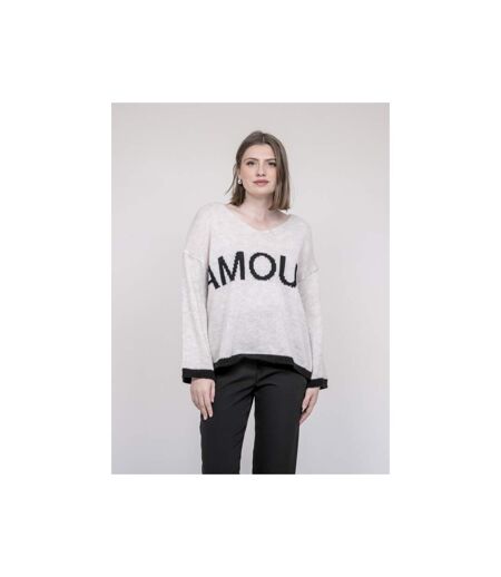 Pull inscription AMOUR KLAOFINA - Dona X Lisa