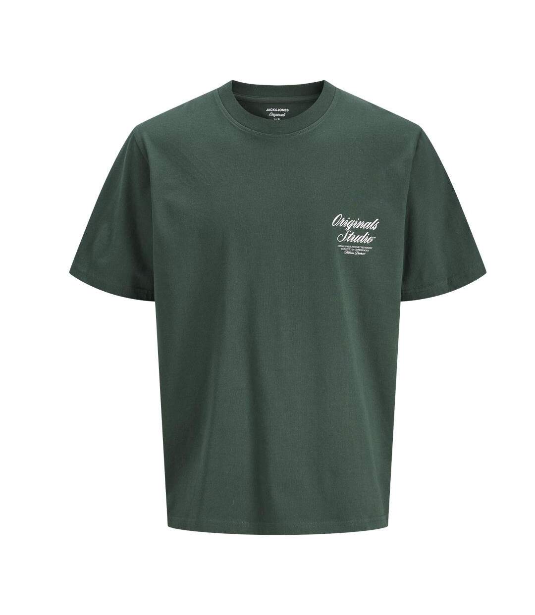 T-Shirt vert homme jack & jones norrebro-1