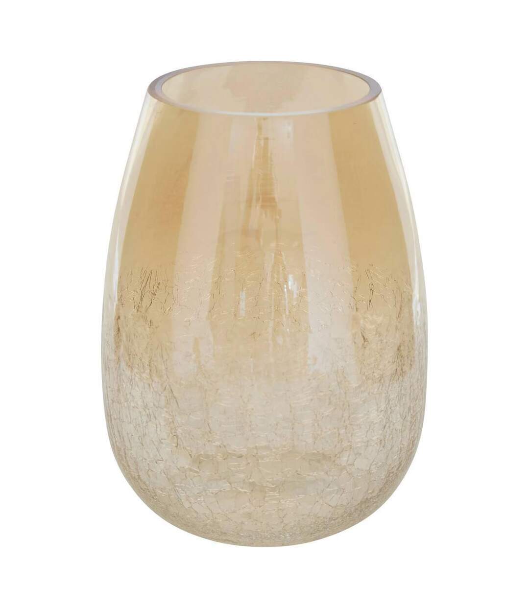 Vase en Verre Craquelé Alexis 25cm Transparent-1