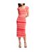 Jupe Droite Motif/style À Rayures Femme Corail Ted Baker-1