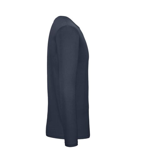 T-shirt Manches Longues #e150 Homme Bleu Marine B&C