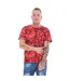 T-shirts Motif/style Camouflage Homme Bleu Vert Rouge Keanu-3