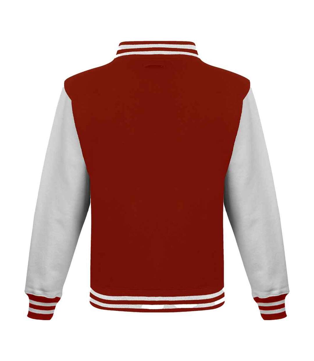 Blouson d´université adulte rouge feu / blanc Awdis-2