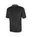 Mens Waffle Knit Polo Shirt Black Under Par-2