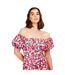 Womens/ladies Abstract Tiered Maxi Dress Multicoloured Little Mistress-3