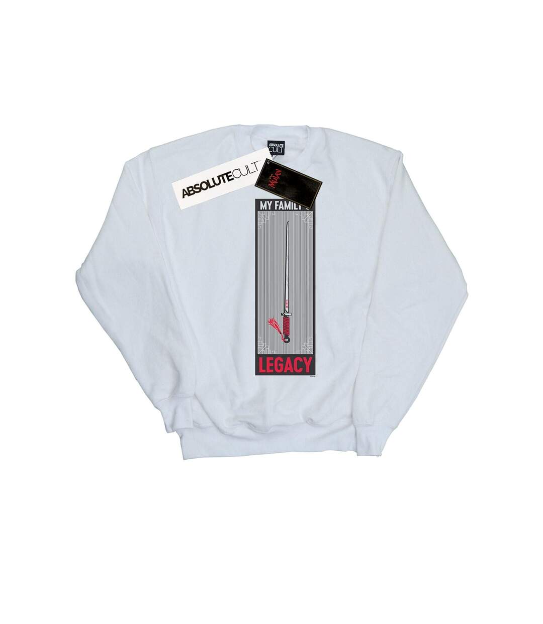 Disney Sweatshirt Womens/Ladies Mulan Movie Legacy Sword (Blanc) - UTBI26614-1