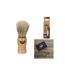 Blaireau de Rasage en Bois Homme 10cm Beige