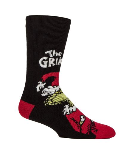Mens Thermal Grinch Patterned Christmas Socks