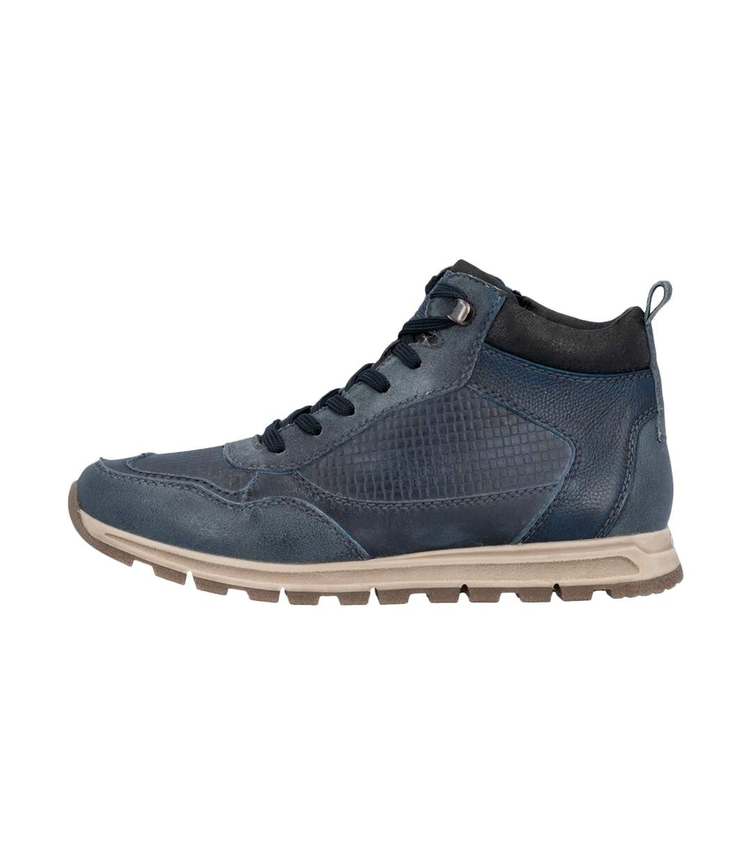 Basket Montante Cuir Rieker Kastanie-1