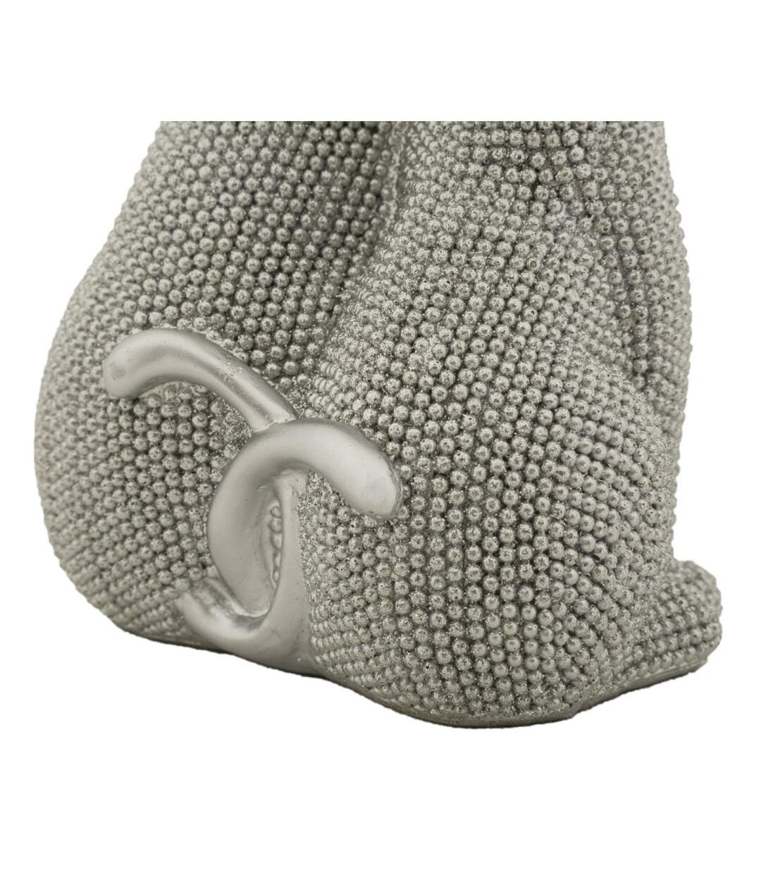 Statuette Déco Couple de Chat Sparky 21cm Argent-4