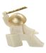 Statuette Déco Samouraï Odab 18cm Blanc & Or-1