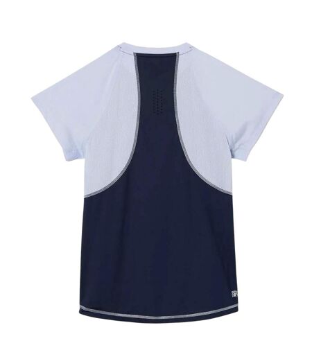 Womens/ladies stretch slim sport t-shirt blue Lacoste