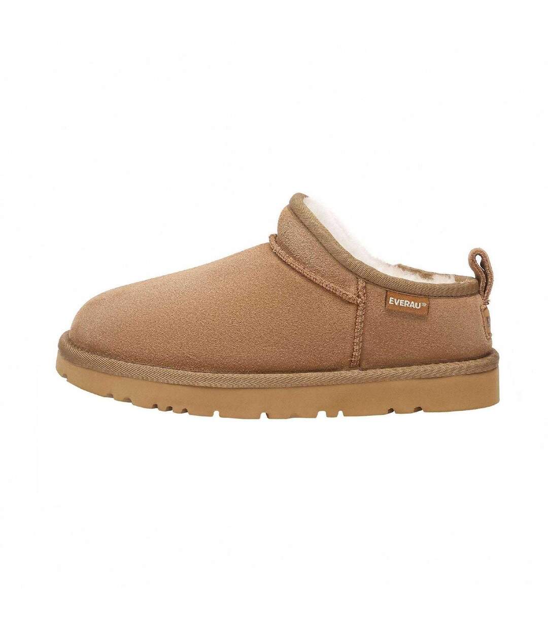Chaussons Bottines Femme Marron Gris EverAu-3