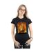 Disney T-shirt en coton Femmes/Ladies Le Roi Lion Simba et Mufasa (Noir) - UTBI25006-2