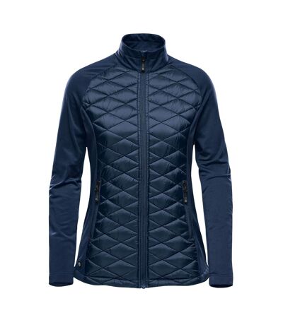 Womens/ladies Boulder Raglan Padded Jacket Indigo Blue Stormtech