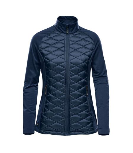 Womens/ladies Boulder Raglan Padded Jacket Indigo Blue Stormtech
