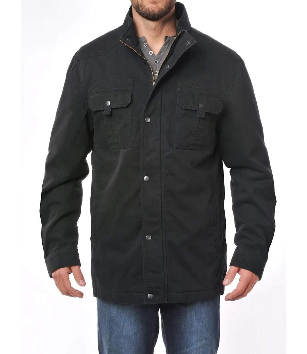 WINCHESTER NATION1N — Parka matelassée noire : isolation thermique et confort coton-1