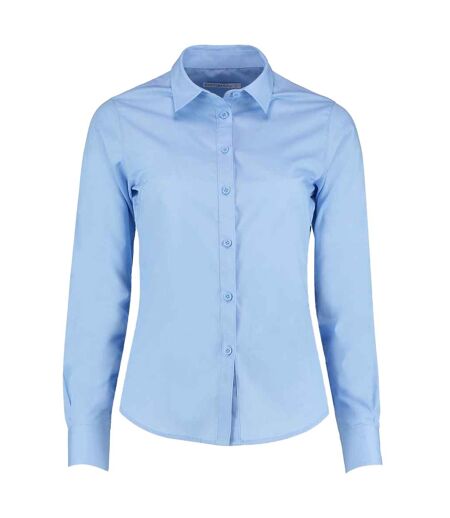 Chemisier Manches Longues Femme Bleu Clair Kustom Kit