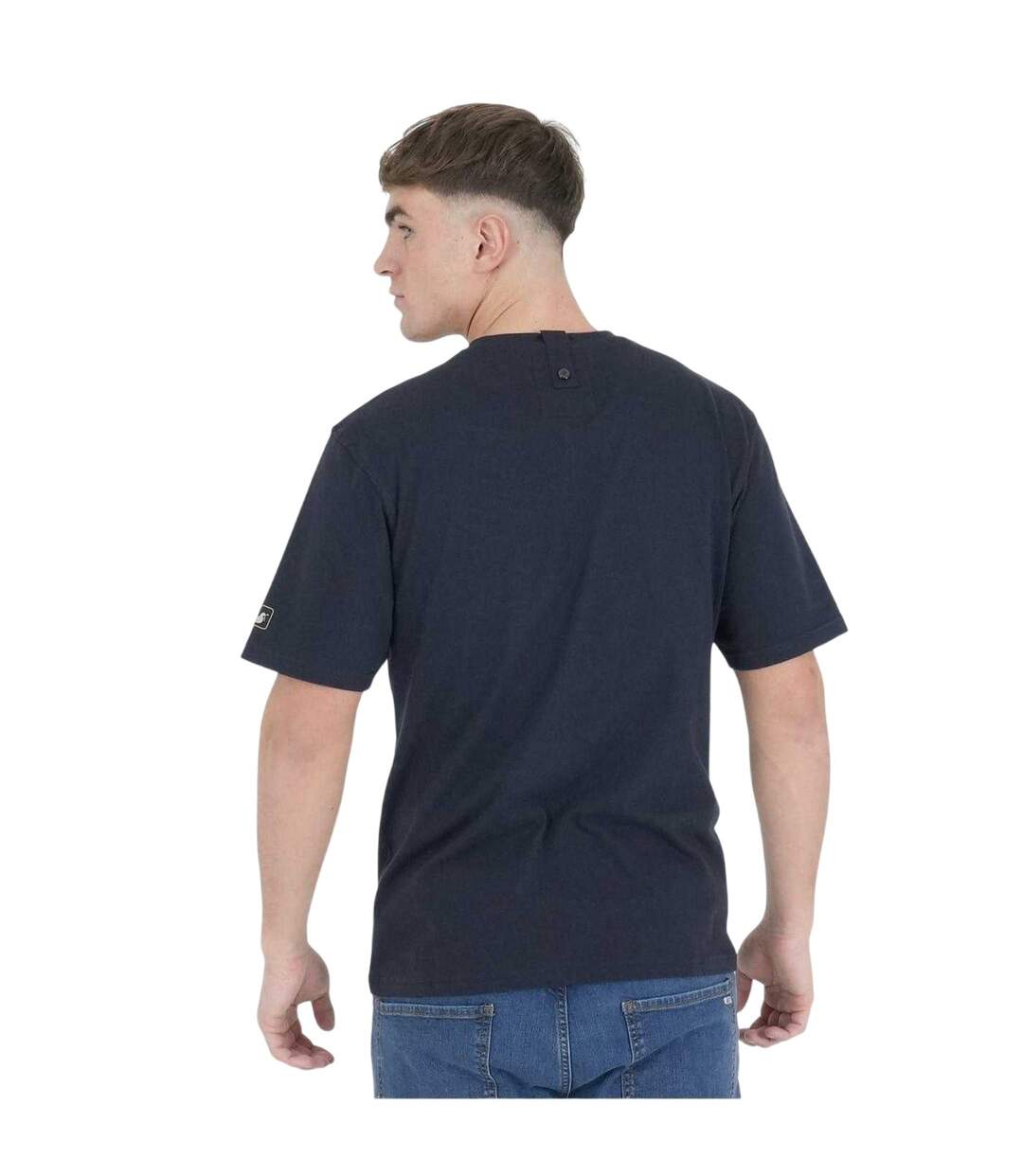 T-shirt Motif/style Lettrage Brothers Homme Bleu Marine Peaceful Hooligan-2