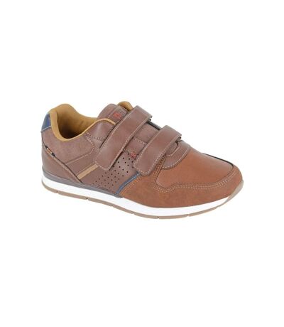 R21 Mens Synthetic Nubuck Sneakers (Brown) - UTDF2381