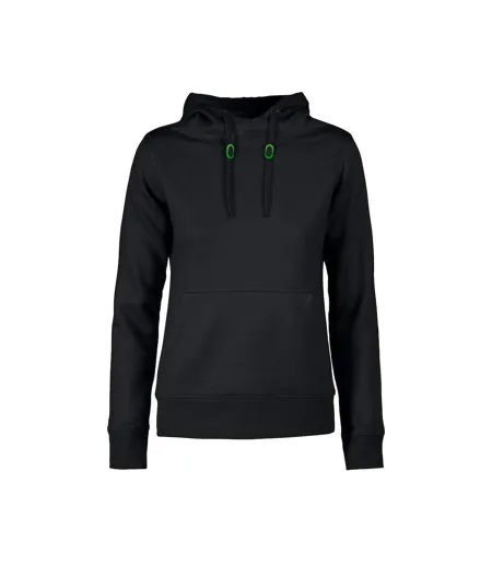 Womens/ladies Fastpitch Hoodie Black Printer