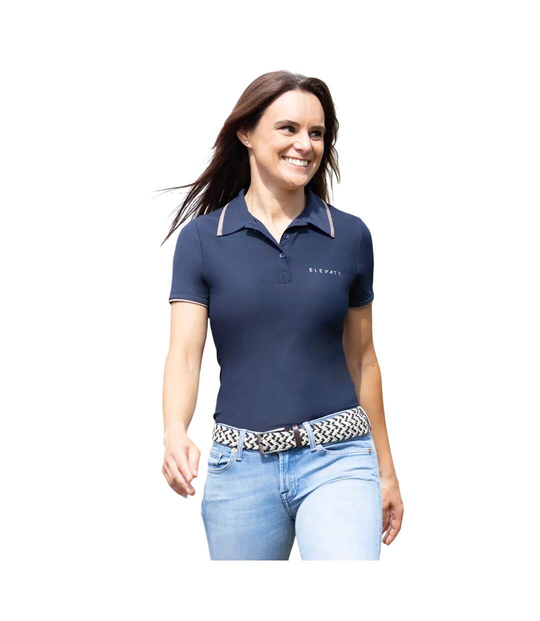 Polo Elevate Allure Femme Bleu Marine Fossile Hy-1
