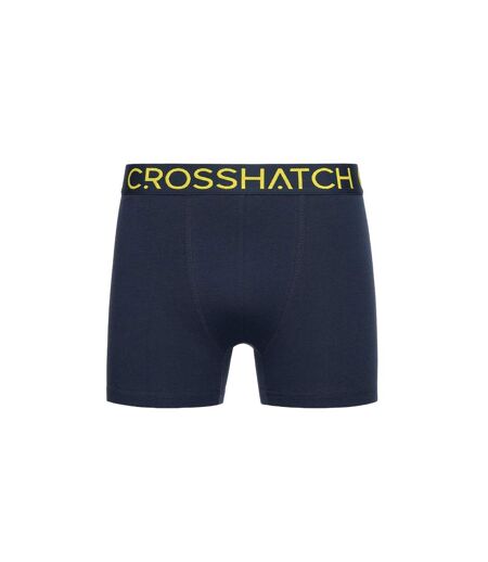 Pack of 5  Mens chasma boxer shorts  navy Crosshatch