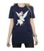 Disney Femme/Les femmes Fée Clochette Christmas Fairy Coton Boyfriend T-Shirt (Bleu marine) - UTBI46450-3