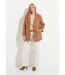 Manteau tissu bouclette mi-long boutonné-3