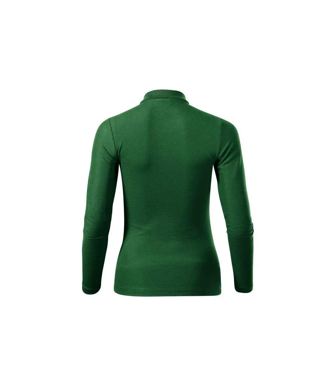 Polo Manches Longues Femme Vert Foncé Malfini-3