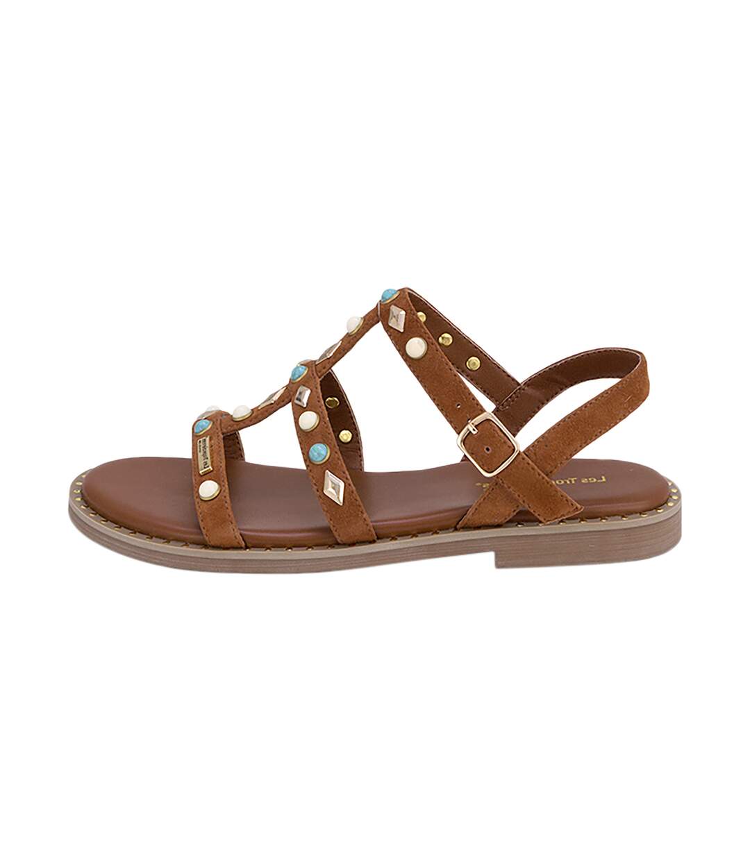 Sandales Plates Cuir Les Tropeziennes Par M.Belarbi Corikalow-1