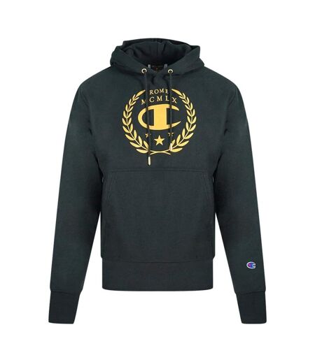 Mens Rome Logo Hoodie Black Champion