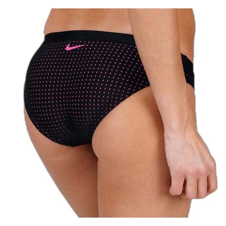 Bas de maillot de bain Noir/Rose Femme Nike Bottom - L