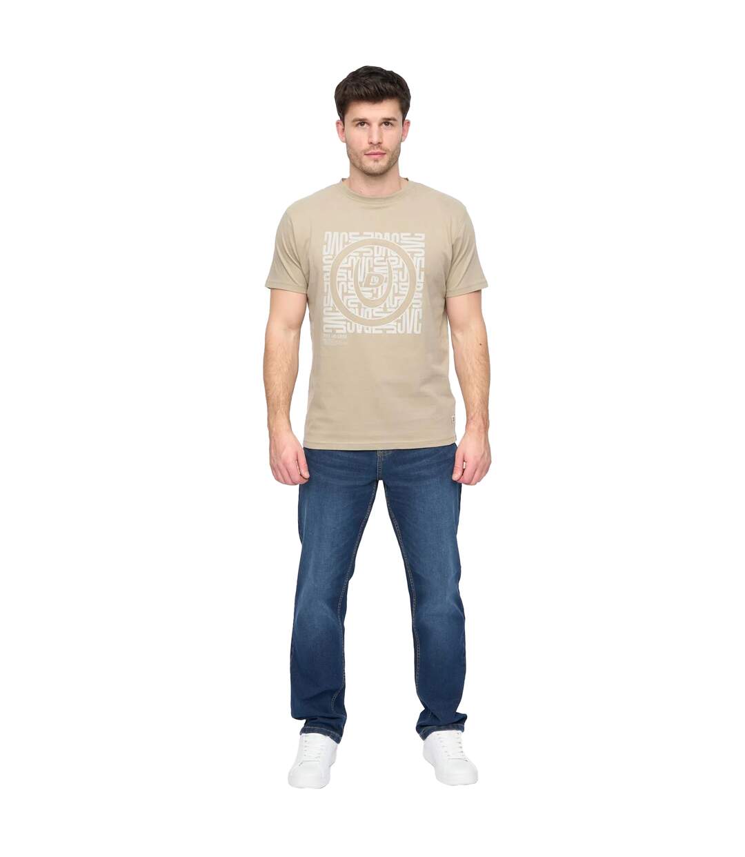 Mens Pixalate T-shirt Light Sage Duck And Cover-3