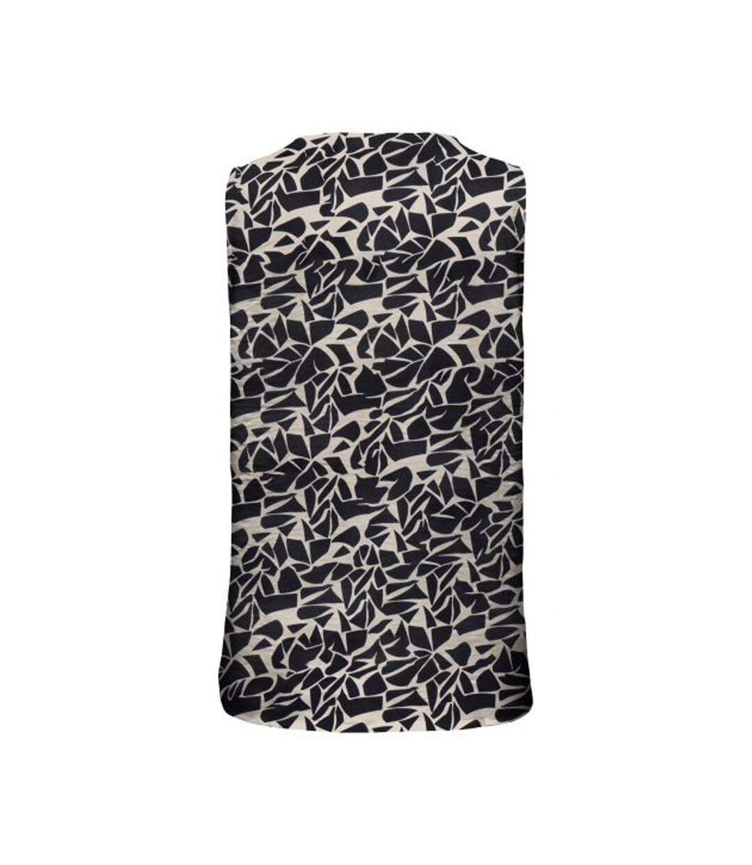 Top imprimé beige/noir jdy divya - m-2