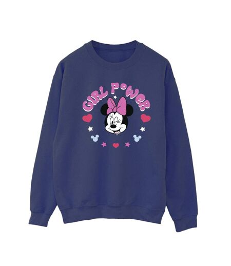 Disney Sweatshirt Minnie Mouse Girl Power - Femmes/Dames (Bleu marine) - UTBI29156