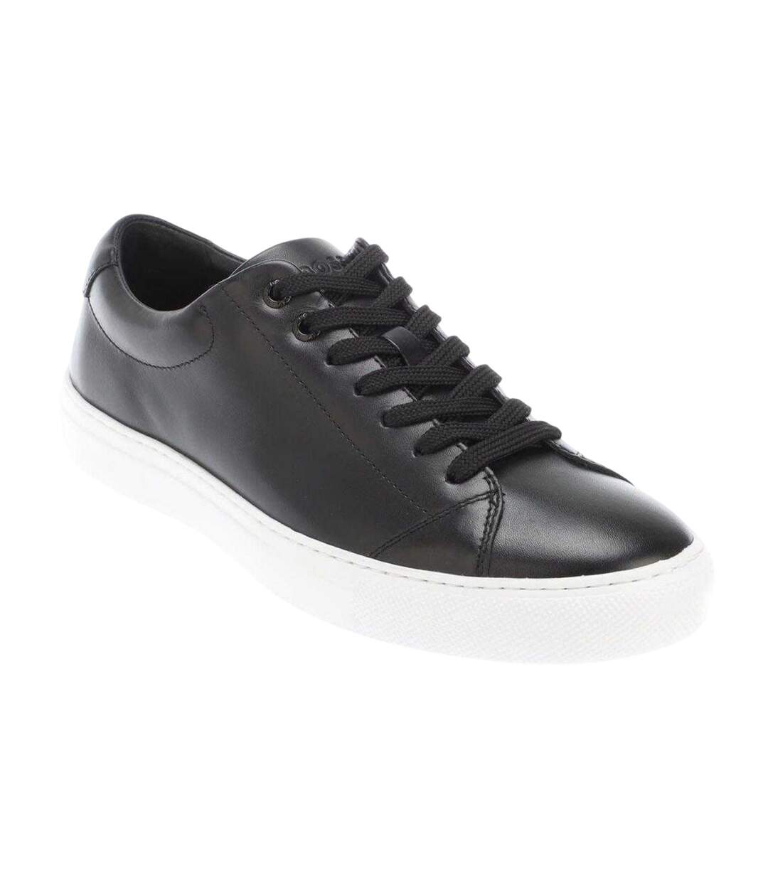 Mens Enlight Leather Trainers Black Boss-1